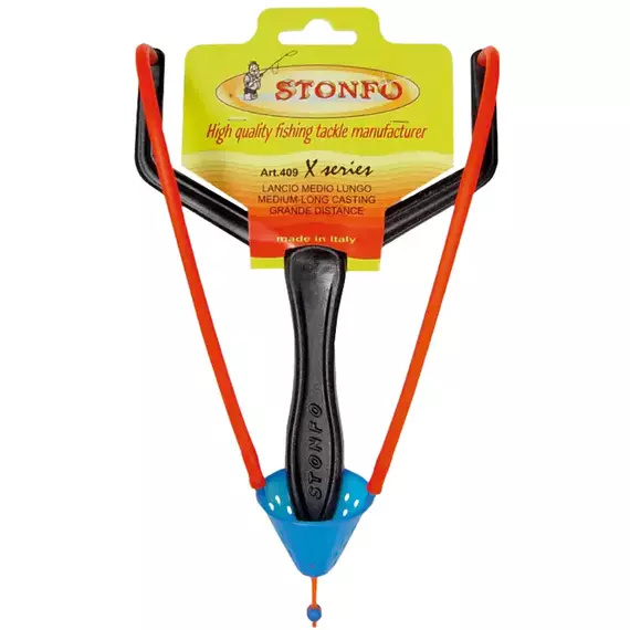 Рогатка Stonfo 409 X Series Catapult Medium-Long Distances для прикормки, фото 